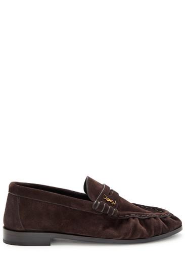 Le Loafer 15 suede loafers by SAINT LAURENT