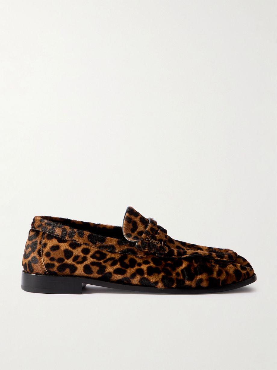Le Loafer leopard-print calf hair loafers by SAINT LAURENT Le Loafer leopard-print calf hair loafers by SAINT LAURENT