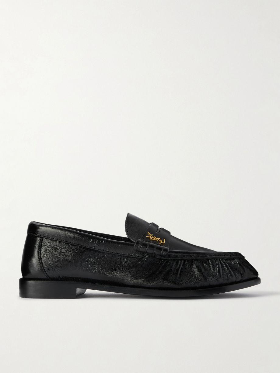 Le Loafer logo-embellished leather loafers by SAINT LAURENT