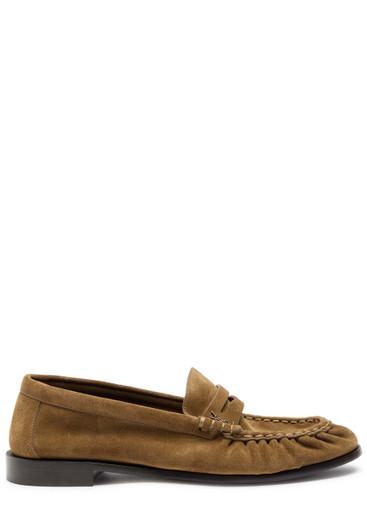 Le Loafer suede loafers by SAINT LAURENT
