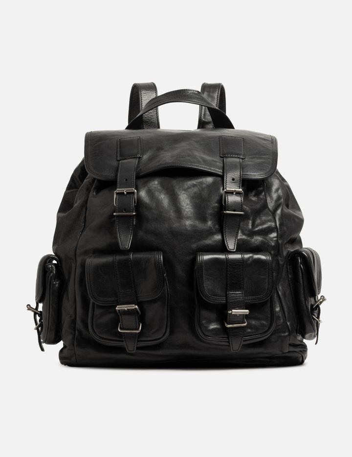 Leather Backpack by SAINT LAURENT