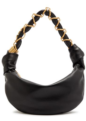 Leather hobo bag by SAINT LAURENT