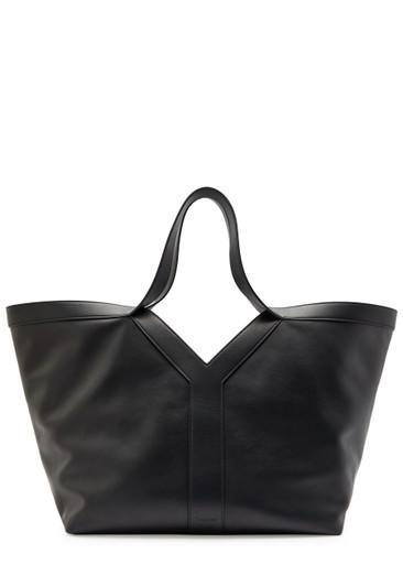 Leather tote bag by SAINT LAURENT