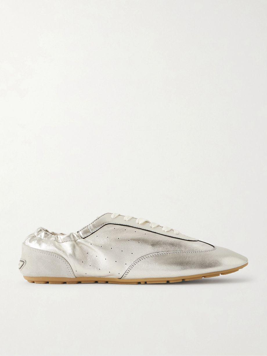 Lewis metallic leather sneakers by SAINT LAURENT