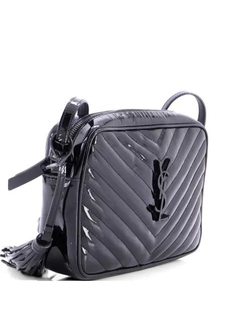 Lou Camera Bag Matelasse Chevron Patent Small crossbody bag by SAINT LAURENT 