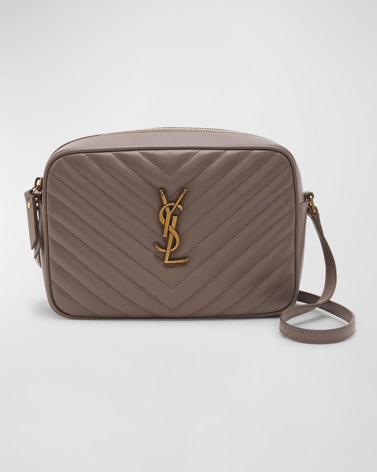 Lou Medium YSL Camera Bag with Pocket in Quilted Leather by SAINT LAURENT