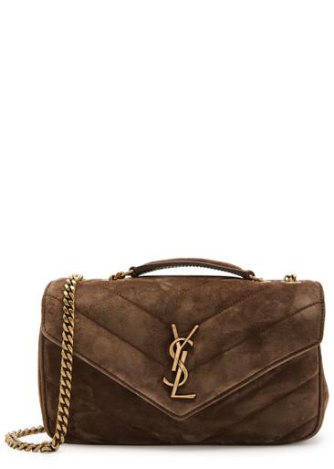 LouLou small quilted suede shoulder bag by SAINT LAURENT LouLou small quilted suede shoulder bag by SAINT LAURENT