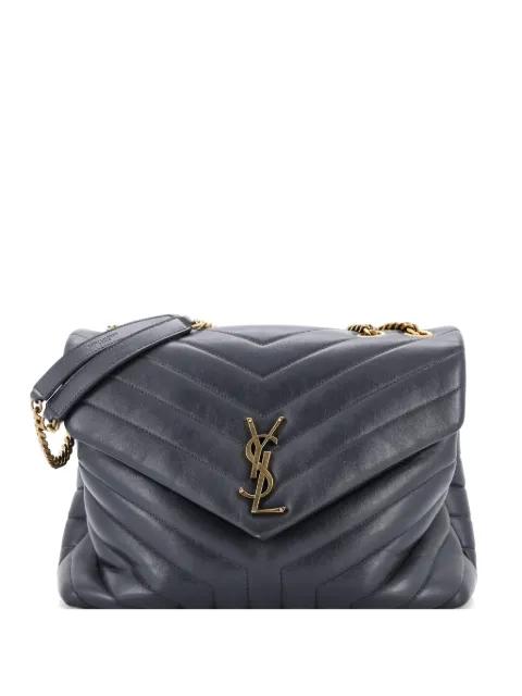 Loulou Matelasse Chevron Leather Medium shoulder bag by SAINT LAURENT 