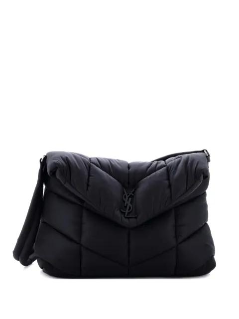 Loulou Puffer Messenger Bag Quilted Econyl shoulder bag by SAINT LAURENT 