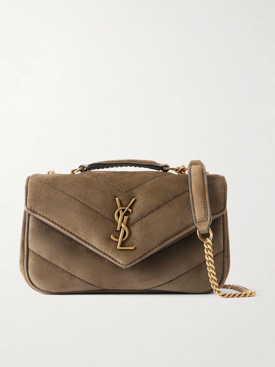 Loulou suede shoulder bag by SAINT LAURENT