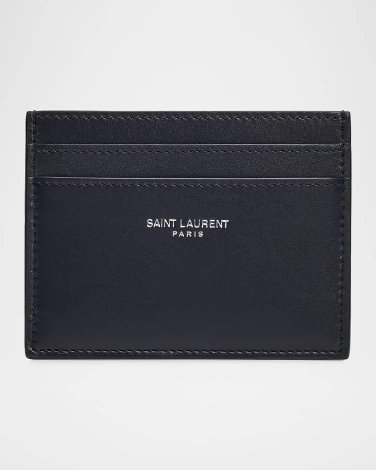 Men's Card Case in Smooth Leather by SAINT LAURENT
