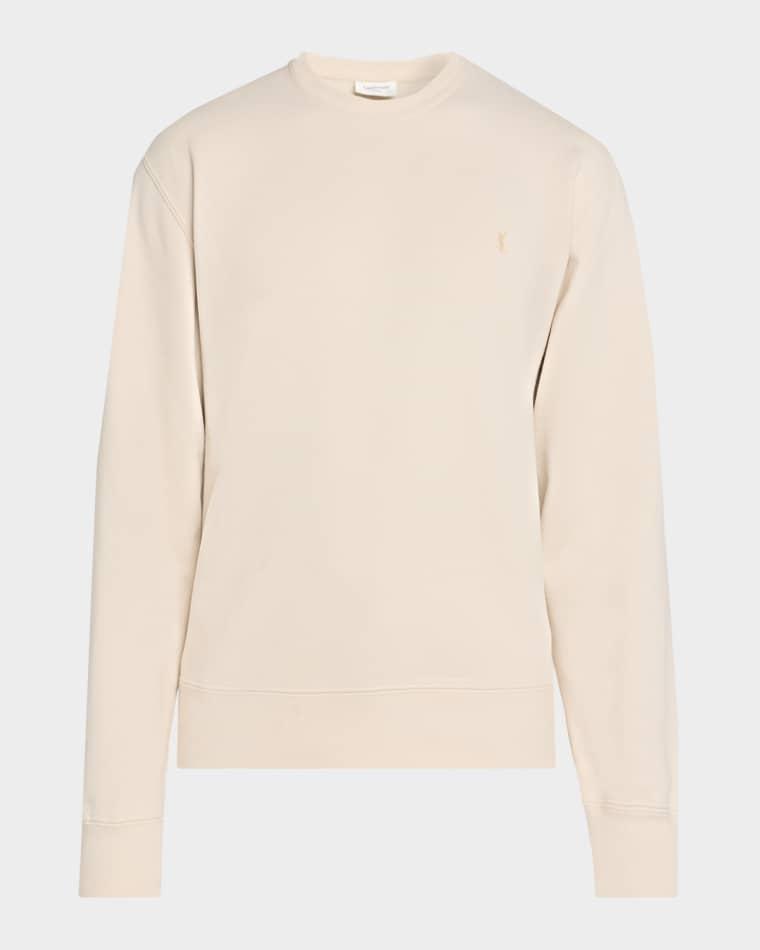 Men's Cassandre Logo Crewneck Sweater by SAINT LAURENT