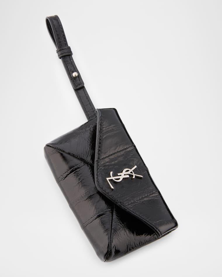Men's Cassandre YSL Micro Envelope in Leather by SAINT LAURENT