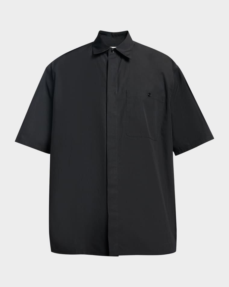 Men's Cotton Chemise Short-Sleeve Shirt by SAINT LAURENT