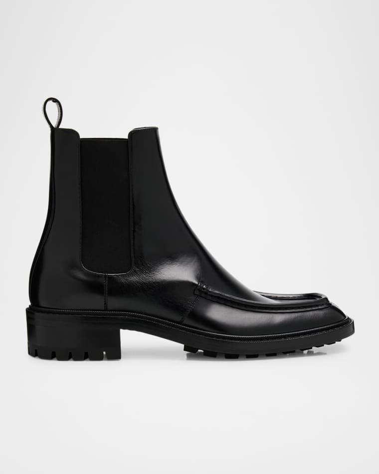 Men's Joe Smooth Leather Lug-Sole Chelsea Boots by SAINT LAURENT
