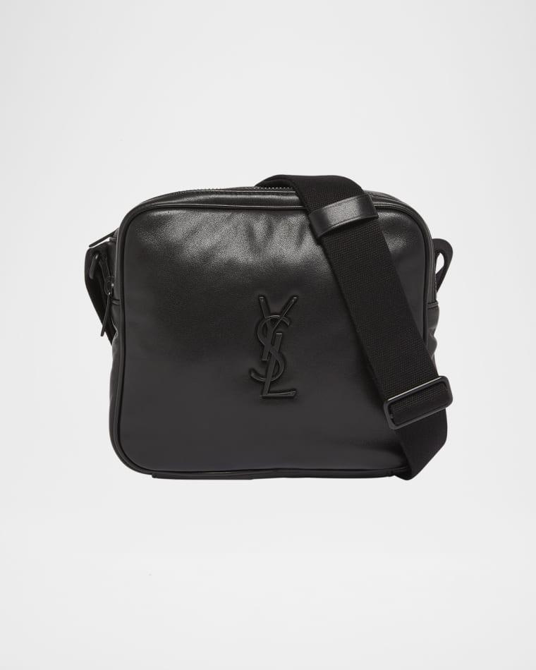 Men's Niki YSL Cube Camera Bag in Leather by SAINT LAURENT