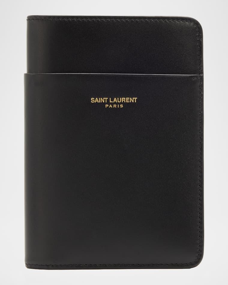 Men's Passport Case in Smooth Leather by SAINT LAURENT