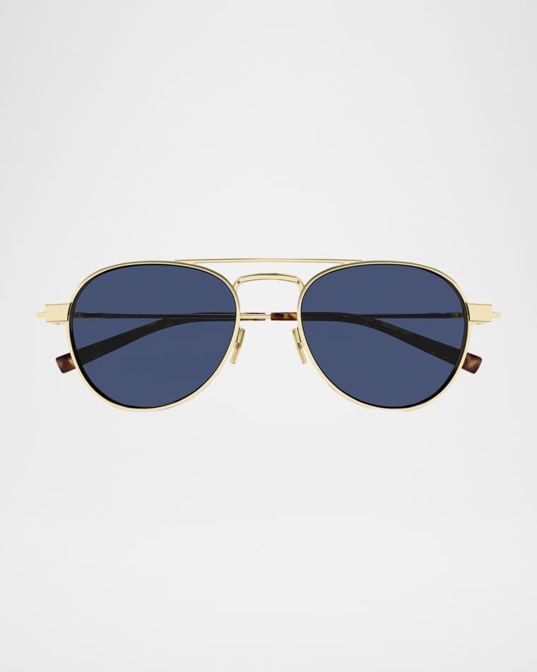 Men's SL 708M Metal Round Sunglasses by SAINT LAURENT