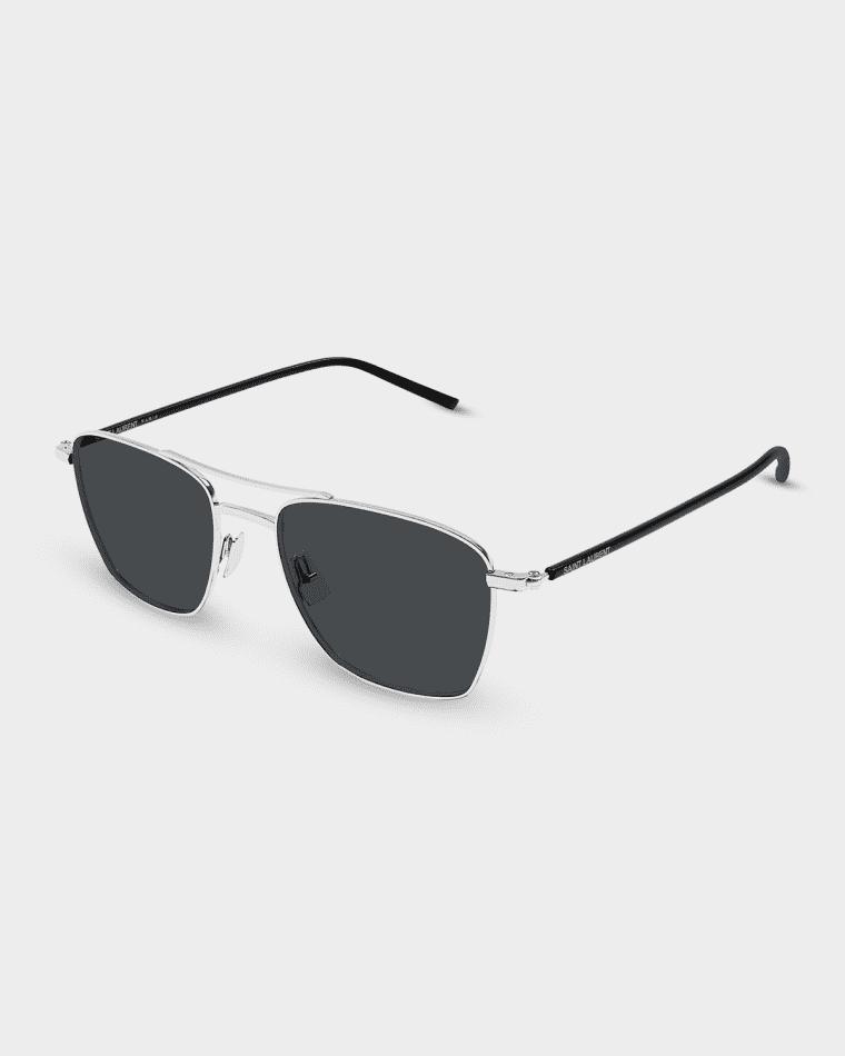 Men's SL 866-002 Metal Square Sunglasses by SAINT LAURENT
