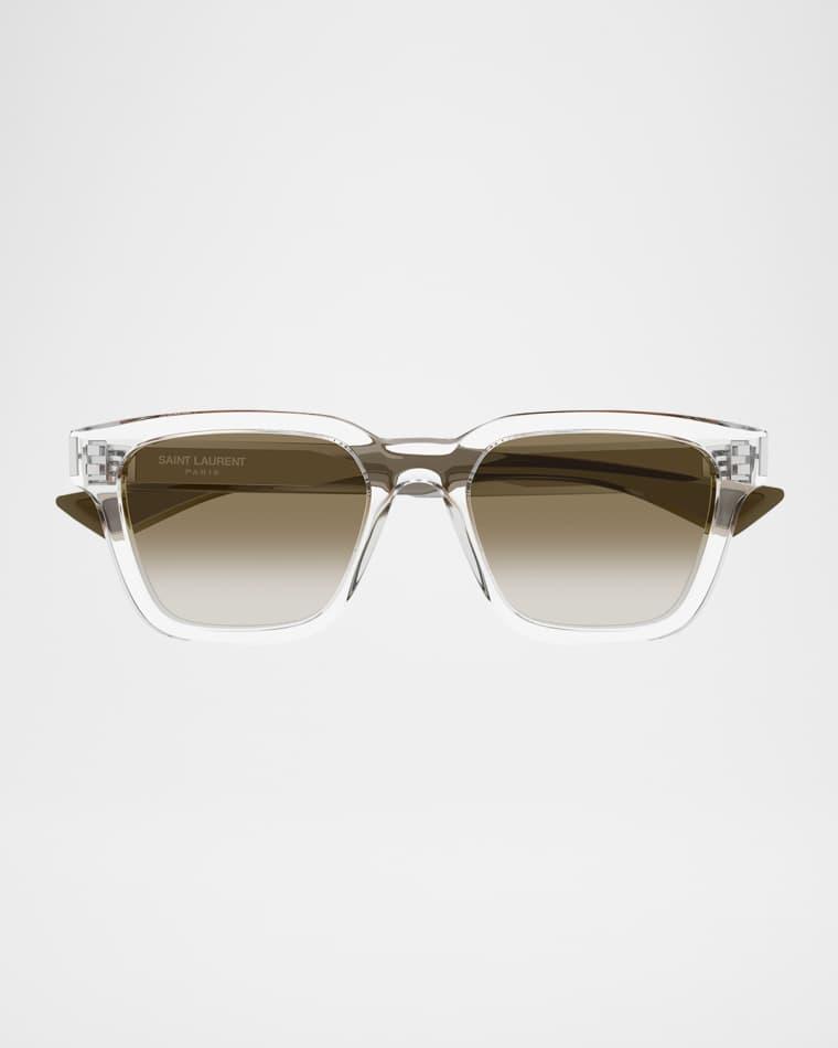 Men's Sl 790f Recycled Acetate Rectangle Sunglasses by SAINT LAURENT