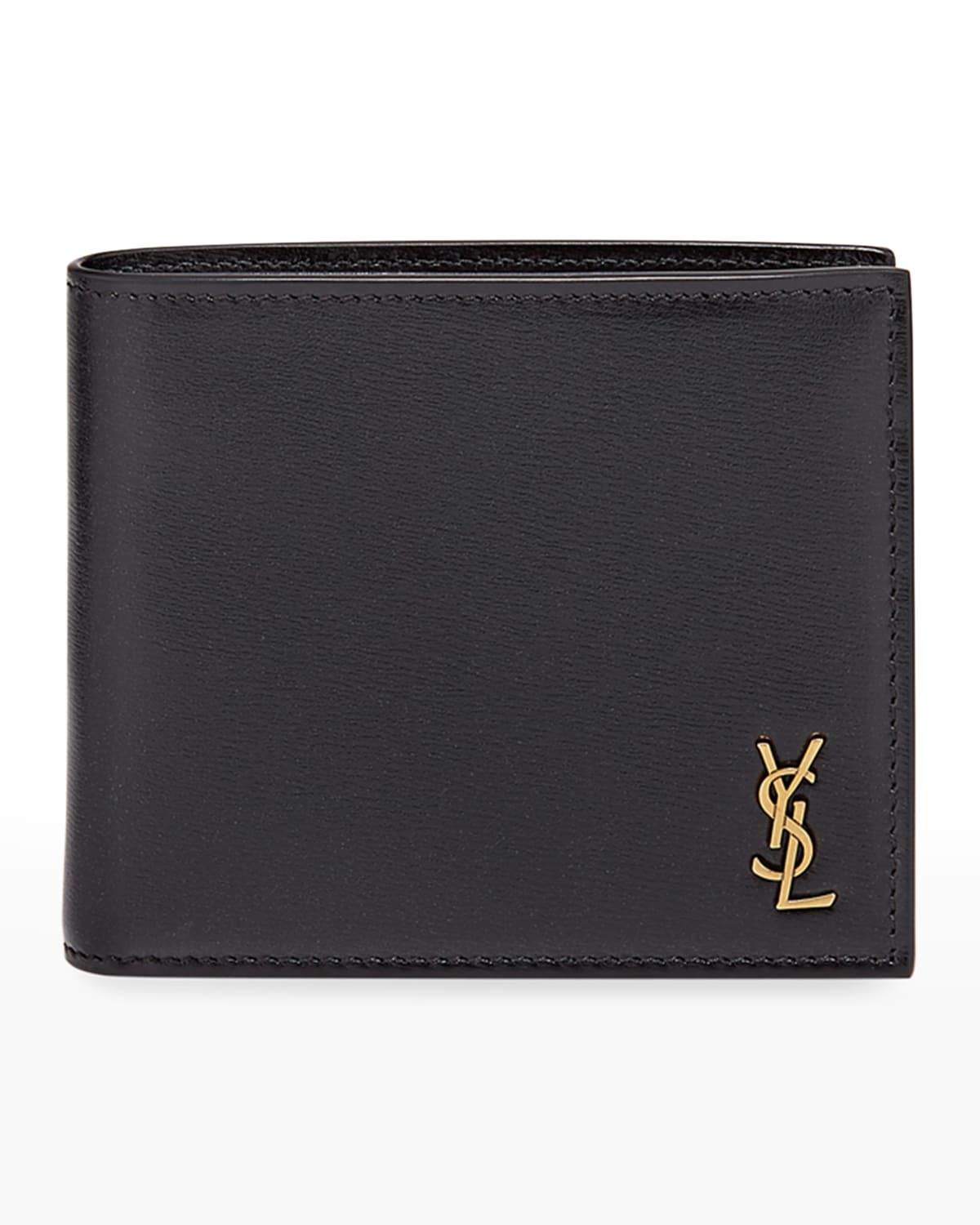 Men's YSL East-West Logo Bi-Fold Wallet by SAINT LAURENT