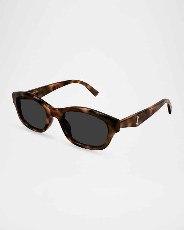 Monogram 53mm Rectangular Sunglasses by SAINT LAURENT