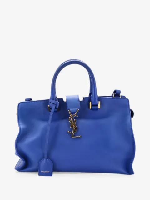 Monogram Cabas Leather Small satchel by SAINT LAURENT 