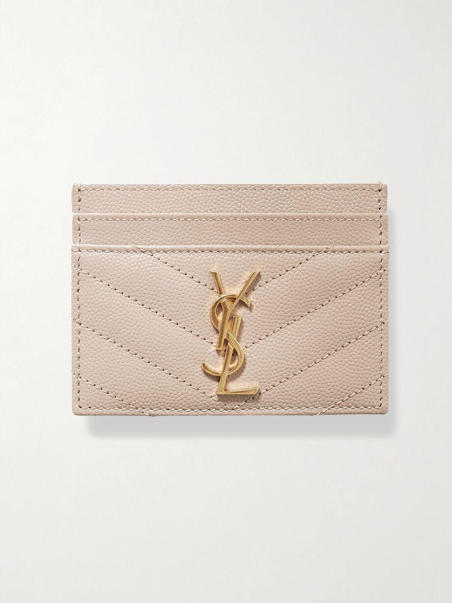 Monogramme quilted textured-leather cardholder by SAINT LAURENT