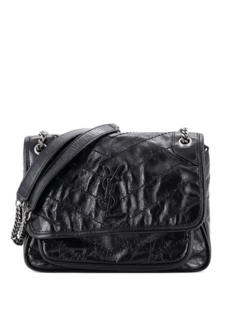 Niki Chain Flap Bag Matelasse Chevron Leather Baby shoulder bag by SAINT LAURENT 