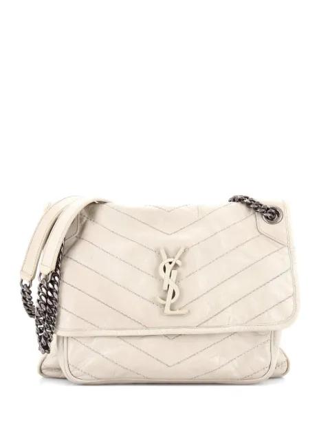 Niki Chain Flap Bag Matelasse Chevron Leather Medium shoulder bag by SAINT LAURENT 