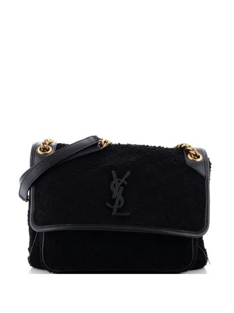 Niki Chain Flap Bag Matelasse Chevron Tweed Medium shoulder bag by SAINT LAURENT 