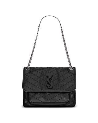 Niki Medium Shoulder Bag in Grained Lambskin by SAINT LAURENT