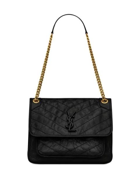 Niki logo-lettering shoulder bag by SAINT LAURENT