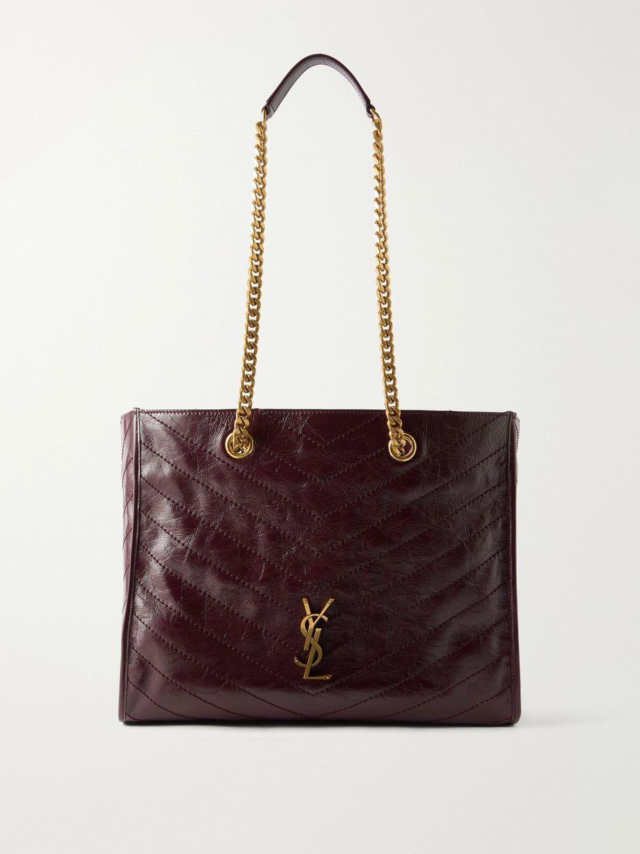 Niki small crinkled-leather tote by SAINT LAURENT