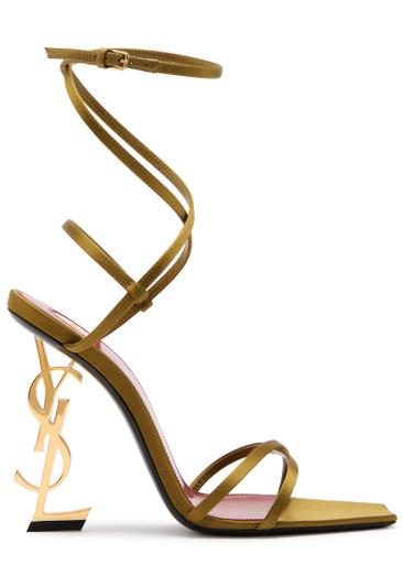 Opyum 110 logo satin sandals by SAINT LAURENT
