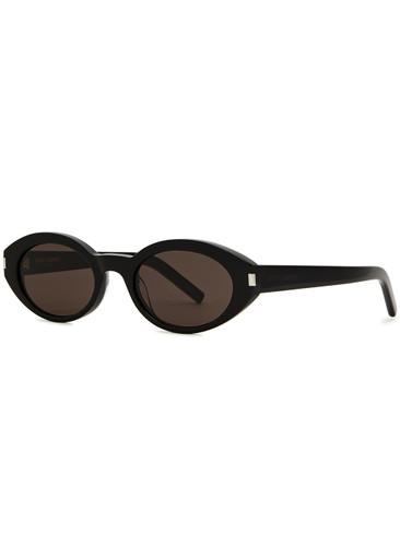 Oval-frame sunglasses by SAINT LAURENT