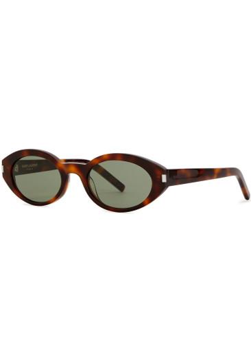 Oval-frame sunglasses by SAINT LAURENT