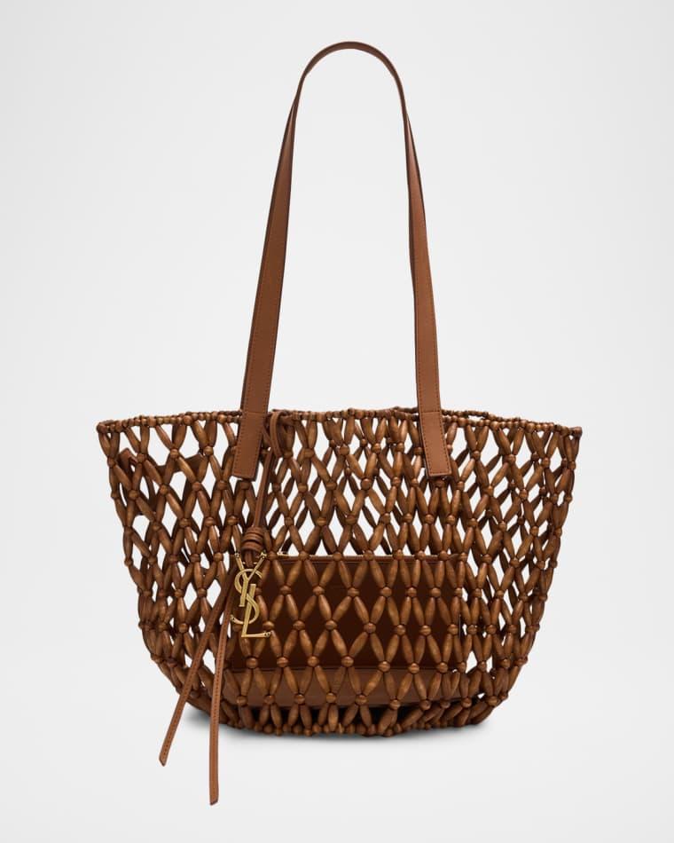 Panier Small Open-Work Bead Shoulder Bag by SAINT LAURENT