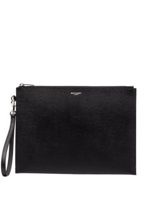 Paris zipped tablet holder by SAINT LAURENT