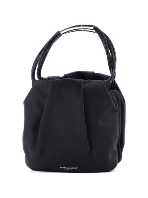 Pochon Top Handle Bag Satin Mini satchel by SAINT LAURENT 