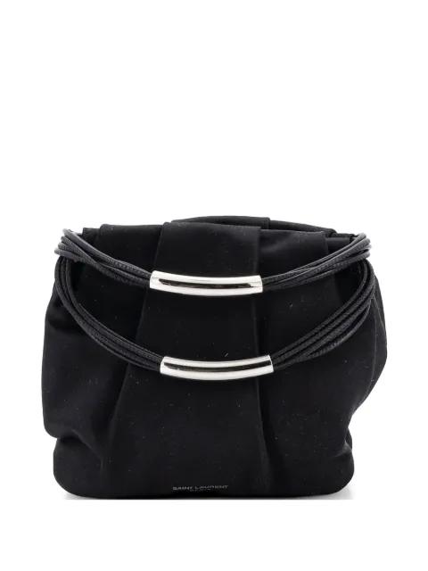 Pochon Top Handle Bag Satin Mini satchel by SAINT LAURENT 