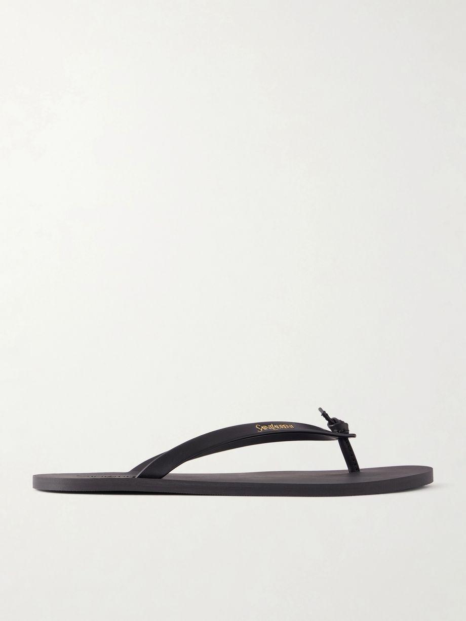 Pool leather flip-flops by SAINT LAURENT