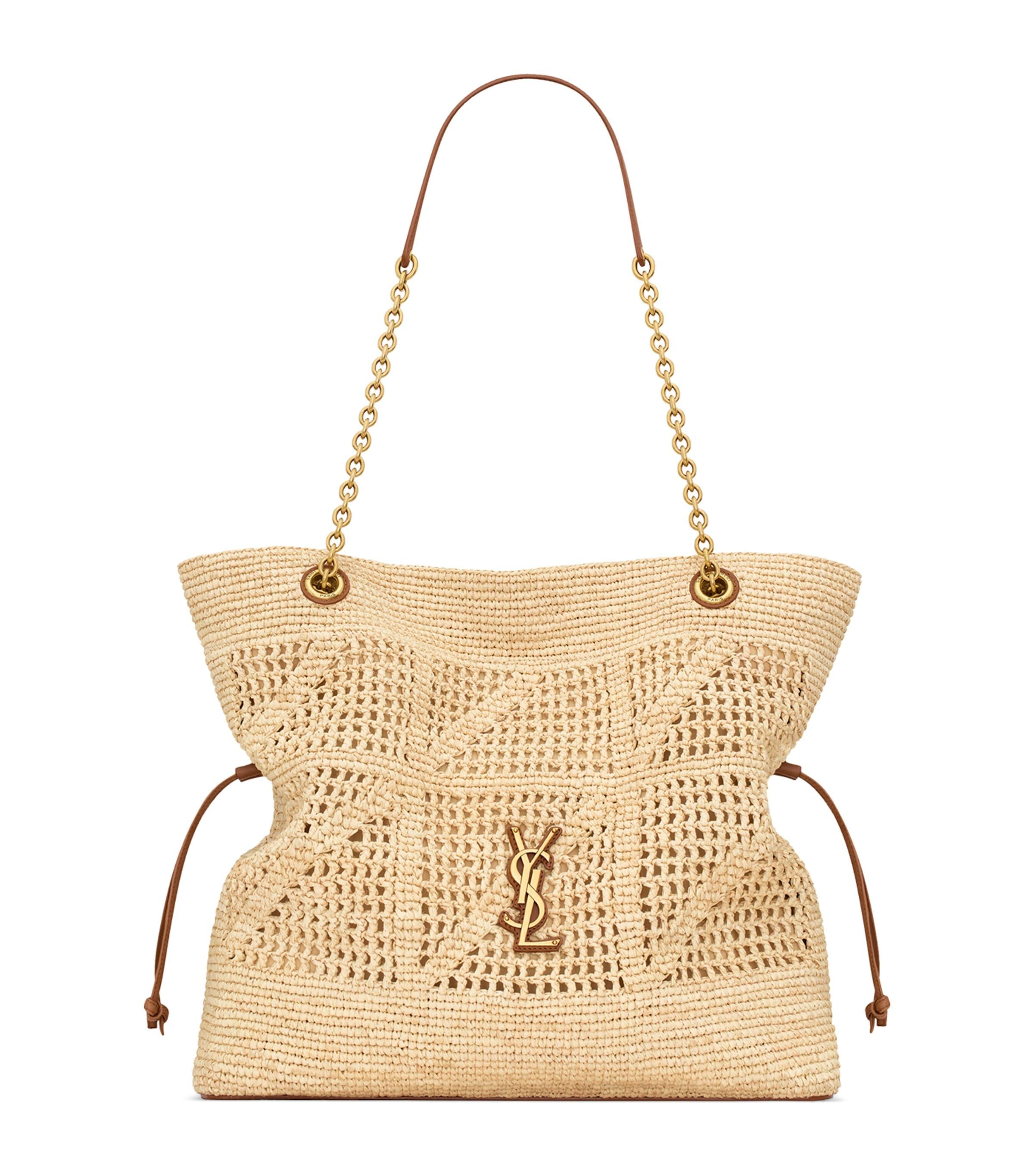 Raffia Jamie Shopping Bag by SAINT LAURENT