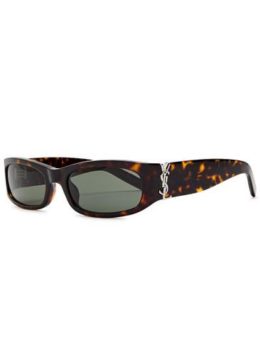 Rectangle-frame sunglasses by SAINT LAURENT