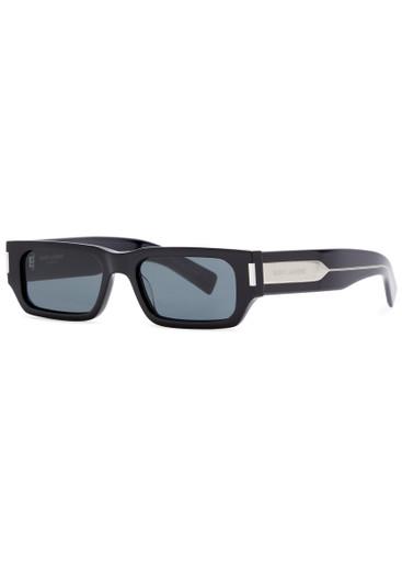 Rectangle-frame sunglasses by SAINT LAURENT