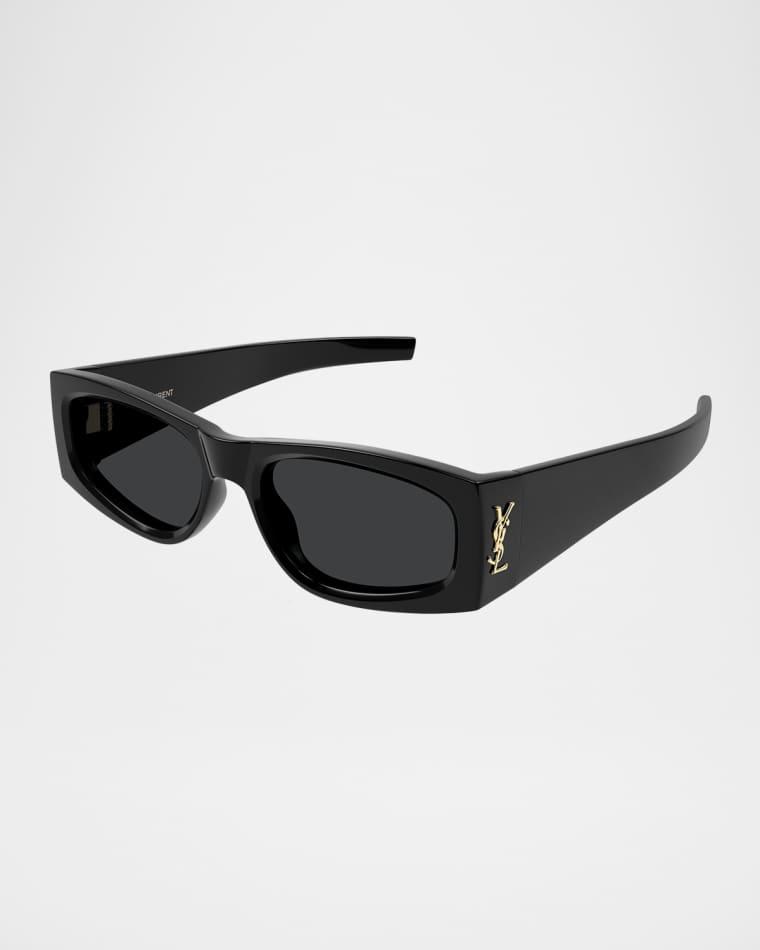 Rectangular Acetate Sunglasses by SAINT LAURENT