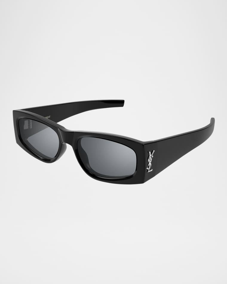 Rectangular Acetate Sunglasses by SAINT LAURENT