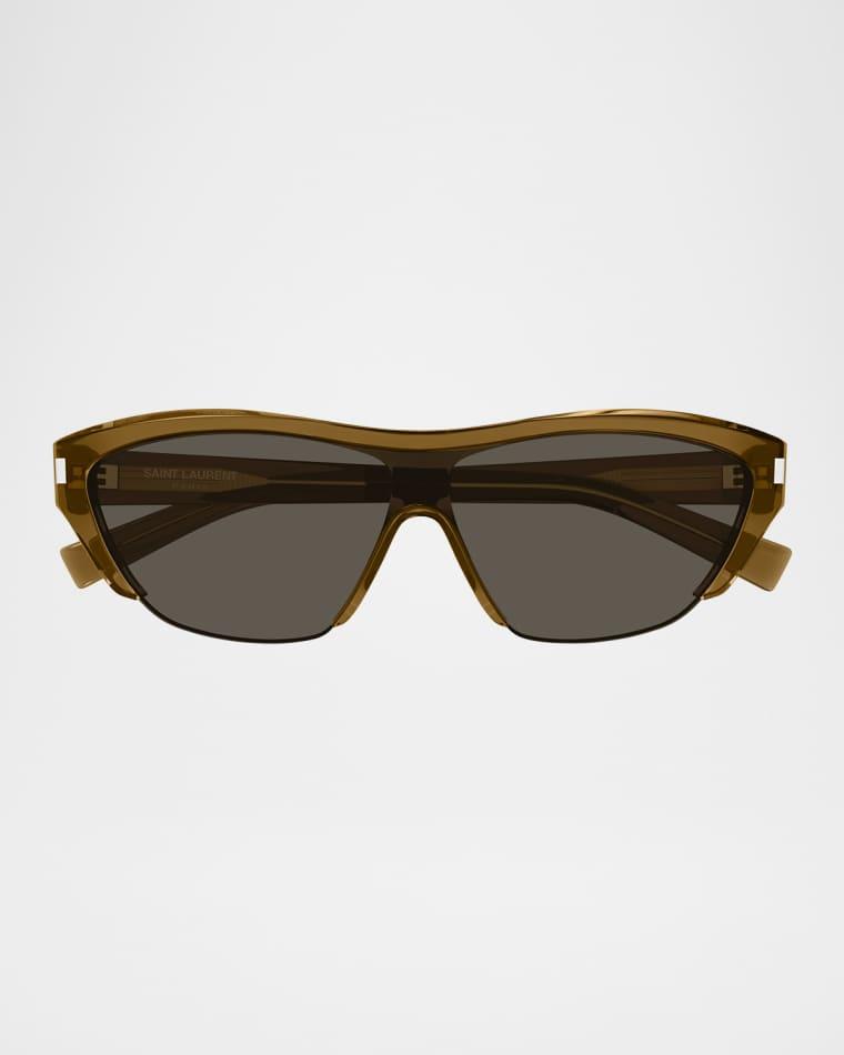 Recycled Acetate Shield Sunglasses by SAINT LAURENT