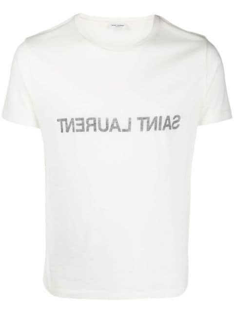 Reverse cotton T-shirt by SAINT LAURENT