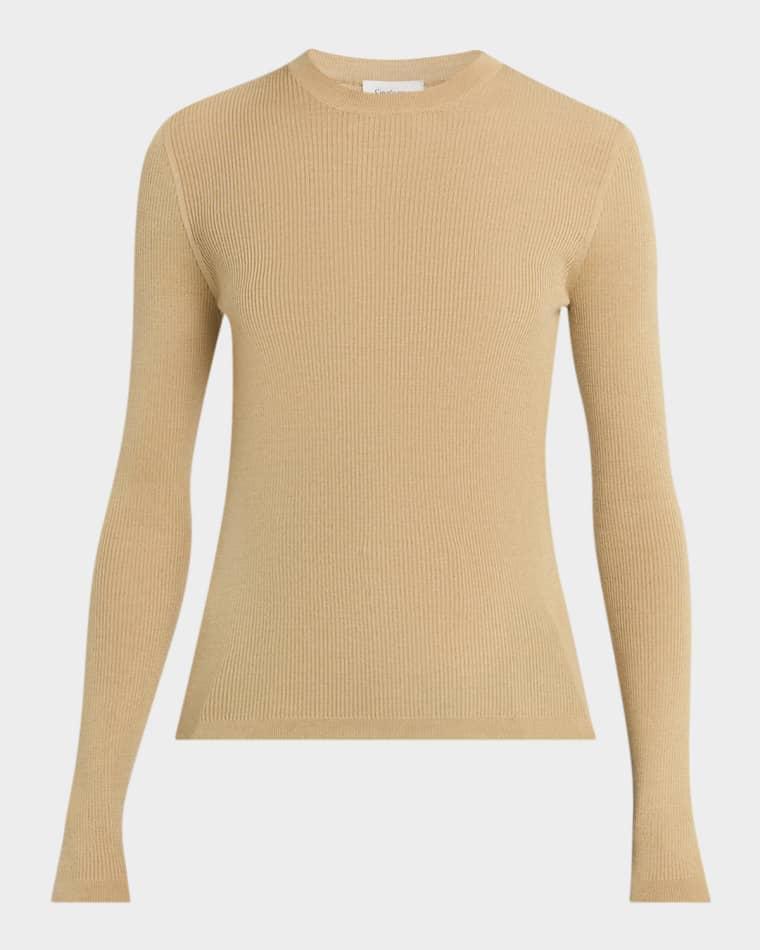 Rib-Knit Crewneck Sweater by SAINT LAURENT